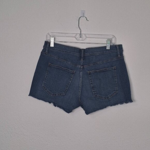 GAP Denim 3" Short Shorts Sz 29 Medium Wash Mid Rise Frayed Western Cowgirl - Picture 4 of 13